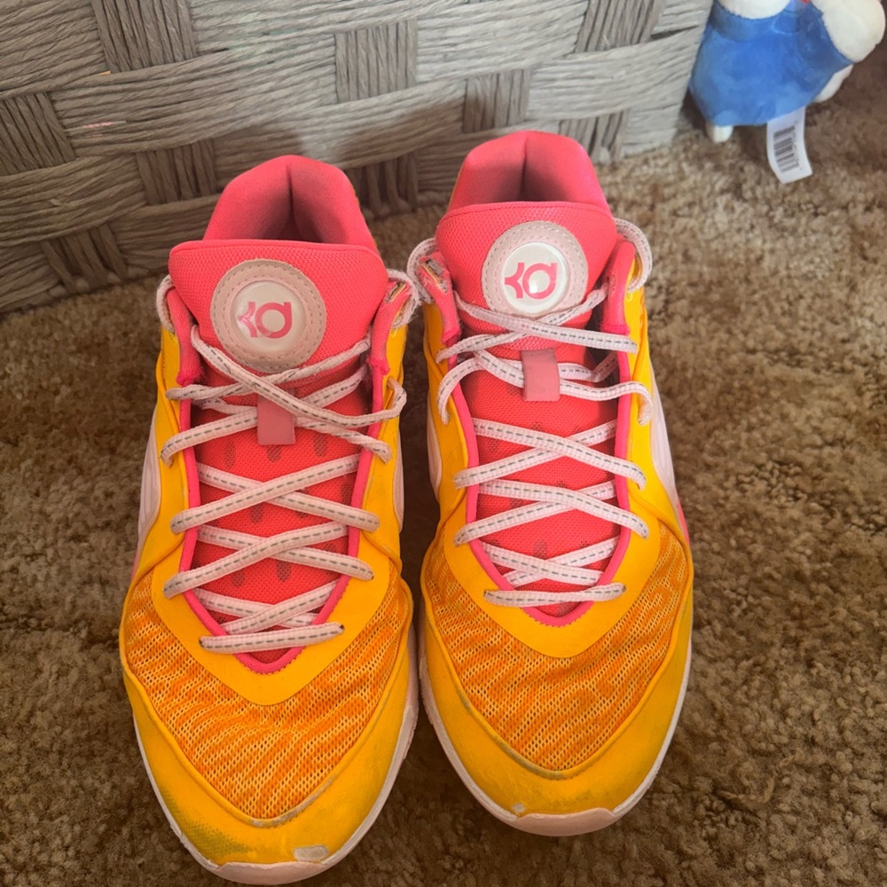 Nike KD Sneakers in Orange and Pink